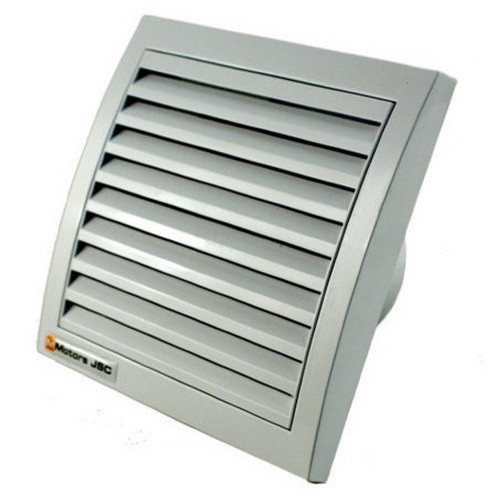 Бытовой вентилятор MMotors JSC MM 100/60, сверхтонкий, квадратный, серый (серебристый)