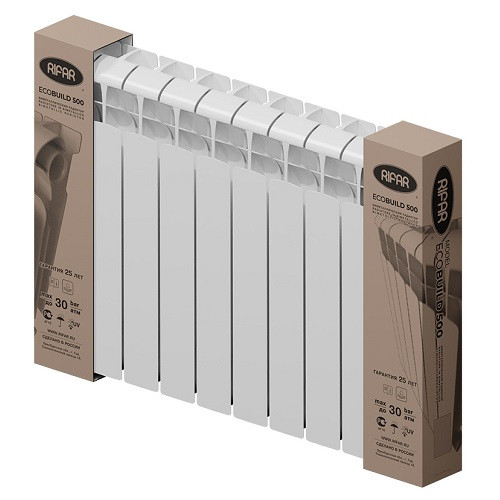 Биметаллический радиатор отопления Rifar EcoBuild 500 7 секций Биметаллический радиатор отопления Rifar EcoBuild 500 7 секций