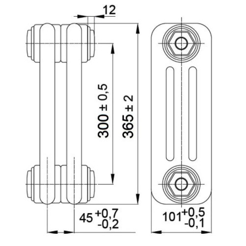 Стальной трубчатый радиатор отопления IRSAP TESI 30365 T25 12 секций Стальной трубчатый радиатор отопления IRSAP TESI 30365 T25 12 секций