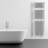 Водяной полотенцесушитель Lazzarini Roma хром прямой 1230х500 Водяной полотенцесушитель Lazzarini Roma хром прямой 1230х500