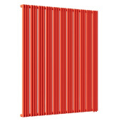 Стальной трубчатый радиатор отопления Empatiko Takt R1-1312-2000 Scarlet Red
