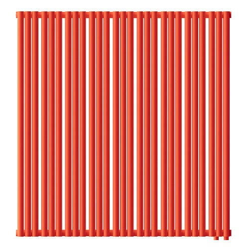 Стальной трубчатый радиатор отопления Empatiko Takt R1-1072-1750 Scarlet Red