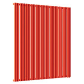 Стальной трубчатый радиатор отопления Empatiko Takt R1-1432-2000 Scarlet Red
