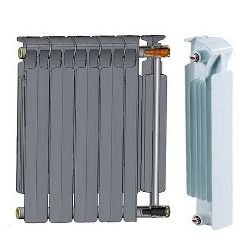 Биметаллический радиатор отопления Rifar Monolit 350 9 секций