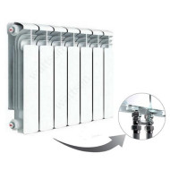 Алюминиевый радиатор отопления Rifar Alum Ventil 350 6 секций