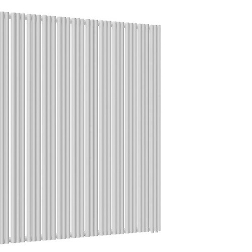 Стальной трубчатый радиатор отопления Empatiko Takt R1-1552-2000 Silk White