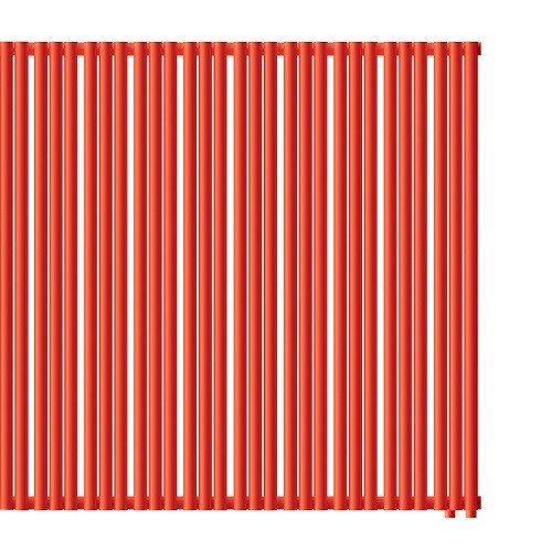 Стальной трубчатый радиатор отопления Empatiko Takt R1-1432-1750 Scarlet Red