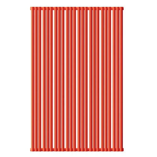 Стальной трубчатый радиатор отопления Empatiko Takt S1-952-2000 Scarlet Red