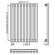 Стальной трубчатый радиатор отопления КЗТО Гармония С25 1-300-13