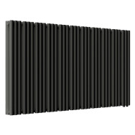 Стальной трубчатый радиатор отопления Empatiko Takt LR2-1312-500 Coal Black