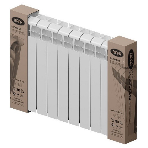 Биметаллический радиатор отопления Rifar EcoBuild 300 10 секций Биметаллический радиатор отопления Rifar EcoBuild 300 10 секций
