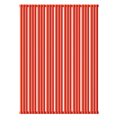 Стальной трубчатый радиатор отопления Empatiko Takt S1-1072-2000 Scarlet Red