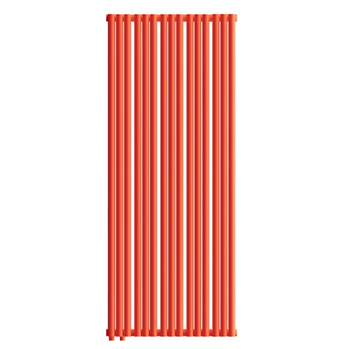 Стальной трубчатый радиатор отопления Empatiko Takt L1-592-2000 Scarlet Red