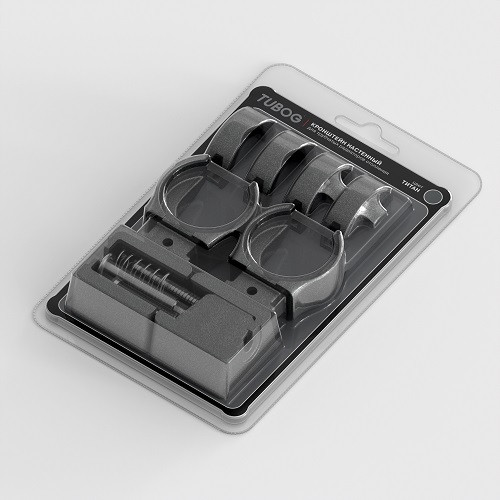 Набор настенных кронштейнов для радиаторов RIFAR TUBOG, цвет - титан