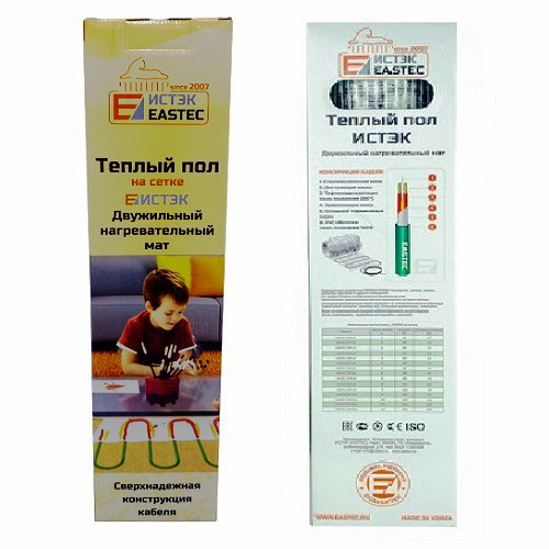 Электрический тёплый пол (мат) под плитку EASTEC ECM - 4,0