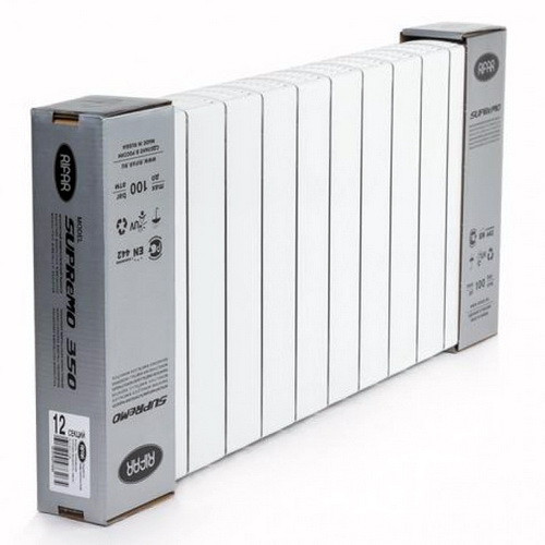 Биметаллический радиатор отопления Rifar SUPReMO 350 9 секций