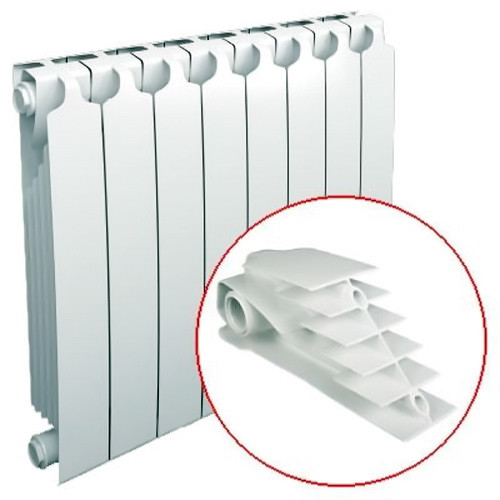 Биметаллический радиатор отопления Sira RS 500 4 секции