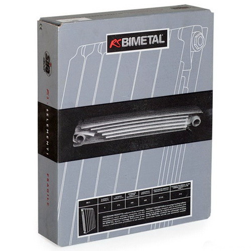 Биметаллический радиатор отопления Sira RS 500 4 секции