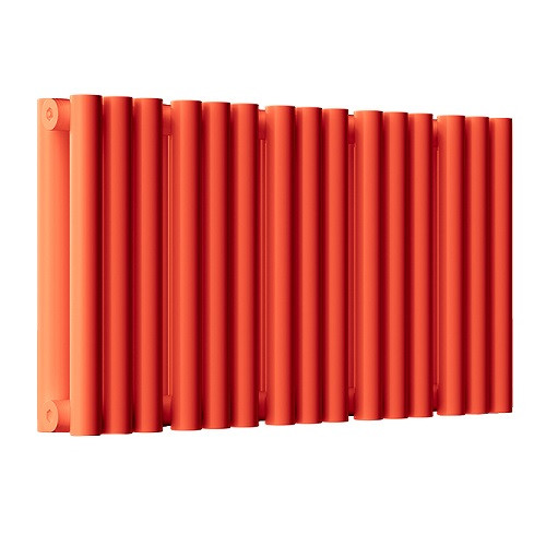Стальной трубчатый радиатор отопления Empatiko Takt S2-592-200 Scarlet Red 
