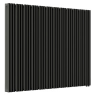 Стальной трубчатый радиатор отопления Empatiko Takt LR2-1552-1750 Coal Black