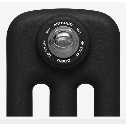 Стальной трубчатый радиатор отопления Rifar Tubog 3037 20 секций Антрацит