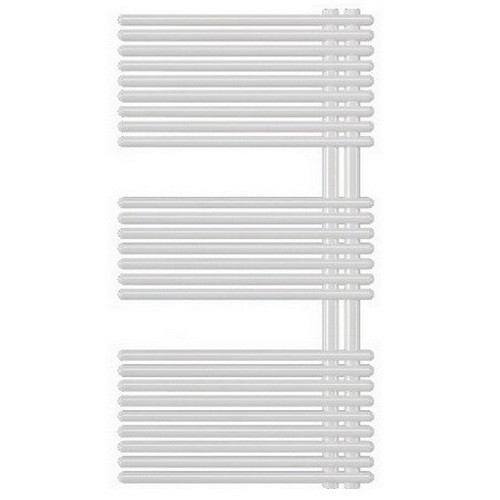 Водяной полотенцесушитель Lazzarini Garda белый прямой 1132х500