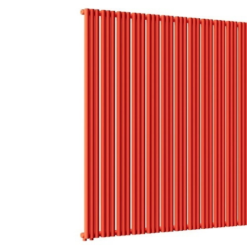 Стальной трубчатый радиатор отопления Empatiko Takt L1-1552-2000 Scarlet Red
