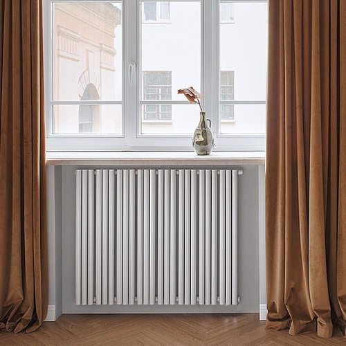 Стальной трубчатый радиатор отопления Empatiko Takt S2-1552-500 Cream Grey