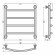 Водяной полотенцесушитель Сунержа Галант+ 500х500 (Без покрытия)