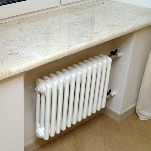 Стальной трубчатый радиатор отопления VELAR 3057 U 36 секций боковое подключение RAL 9016