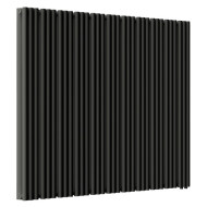 Стальной трубчатый радиатор отопления Empatiko Takt LR2-1312-1750 Coal Black