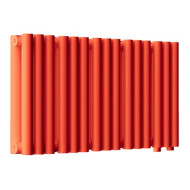 Стальной трубчатый радиатор отопления Empatiko Takt LR2-592-200 Scarlet Red