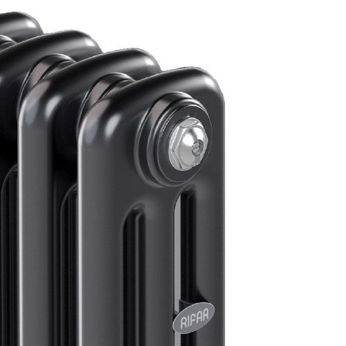 Стальной трубчатый радиатор отопления Rifar Tubog 3180 8 секций Антрацит