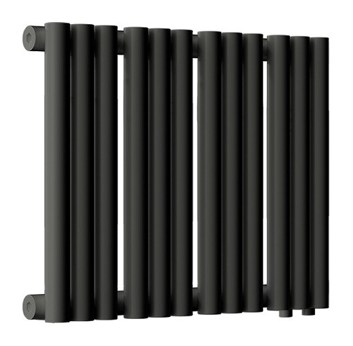 Стальной трубчатый радиатор отопления Empatiko Takt R1-472-300 Coal Black