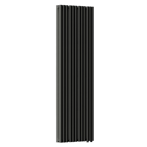 Стальной трубчатый радиатор отопления Empatiko Takt LR2-472-2000 Coal Black