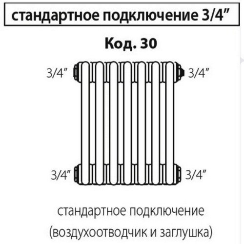 Стальной трубчатый радиатор отопления IRSAP TESI 30365 T30 16 секций Стальной трубчатый радиатор отопления IRSAP TESI 30365 T30 16 секций