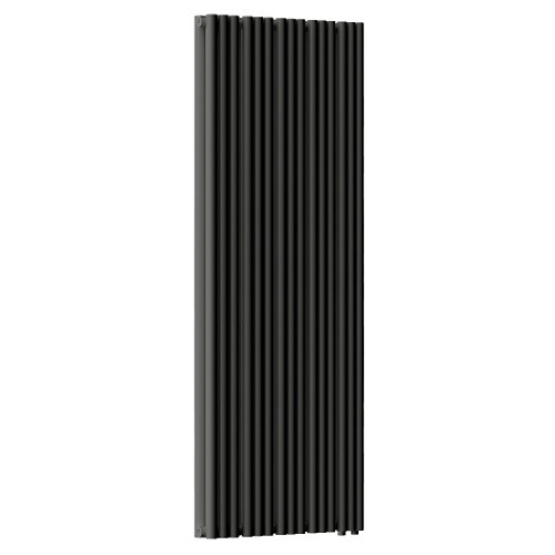 Стальной трубчатый радиатор отопления Empatiko Takt LR2-592-2000 Coal Black