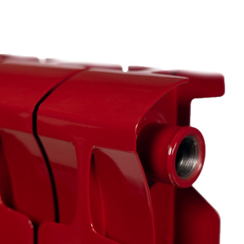 Биметаллический радиатор отопления Rifar Monolit 500 12 секций Бордо Биметаллический радиатор отопления Rifar Monolit 500 12 секций Бордо