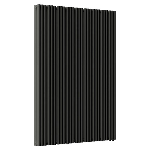 Стальной трубчатый радиатор отопления Empatiko Takt LR2-1072-2000 Coal Black