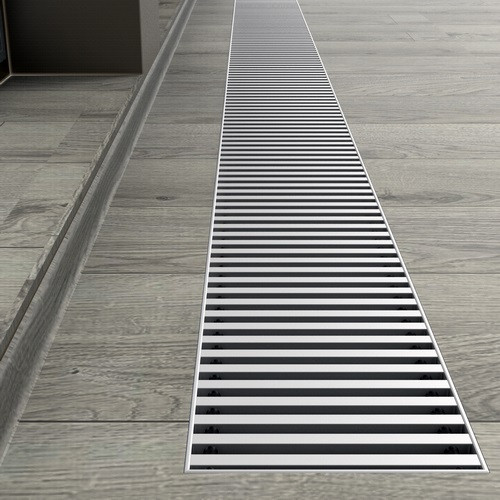 Конвектор внутрипольный КЗТО Бриз 300x80x2000