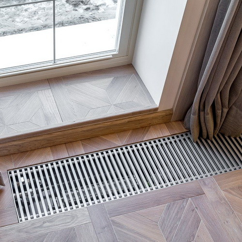 Конвектор внутрипольный КЗТО Бриз 300x80x2000