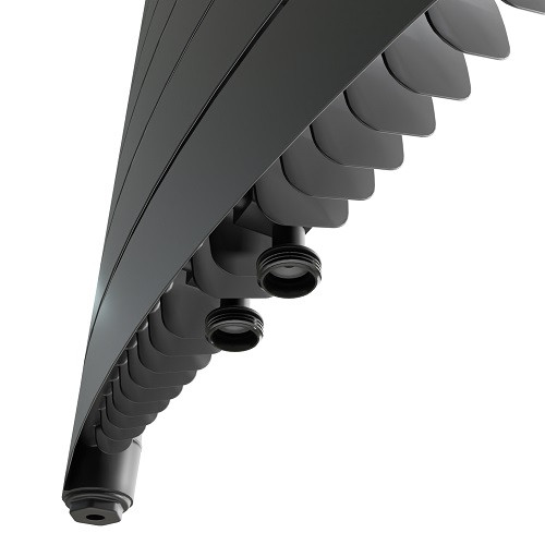 Биметаллический радиатор отопления Rifar Convex Ventil 500-18 Титан Биметаллический радиатор отопления Rifar Convex Ventil 500-18 Титан