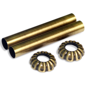 Комплект декоративных трубок "ретро" SR Rubinetterie L.70 x D.18-20-1/2", бронза Комплект декоративных трубок "ретро" SR Rubinetterie L.70 x D.18-20-1/2", бронза