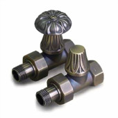 Комплект декоративных вентилей EXEMET прямых для чугунных радиаторов 1/2"