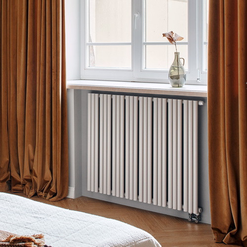 Стальной трубчатый радиатор отопления Empatiko Takt R1-592-2000 Cream Grey