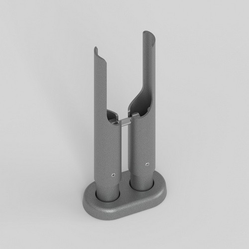 Кронштейн напольный RIFAR регулируемый для 2-x трубчатых радиаторов, цвет - титан