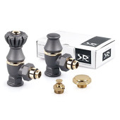 Комплект SR Rubinetterie серия Liberty 1/2" x 3/4" угловой, антрацит