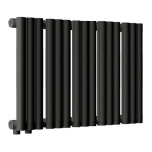 Стальной трубчатый радиатор отопления Empatiko Takt L1-592-300 Coal Black