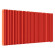 Стальной трубчатый радиатор отопления Empatiko Takt LR2-1672-500 Scarlet Red 