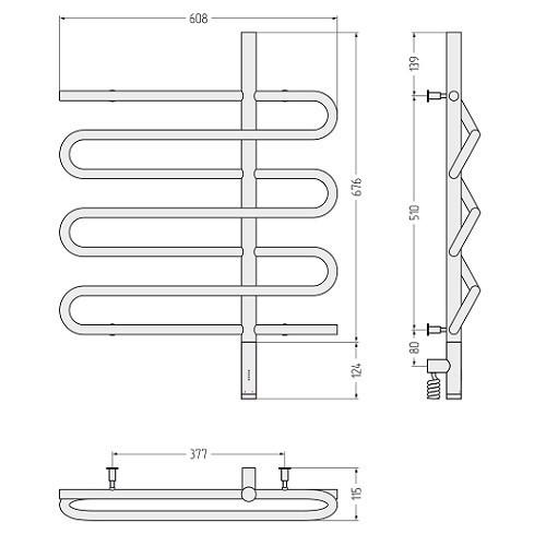 Электрический полотенцесушитель Сунержа Эпатаж 3.0 800х600 МЭМ правый (Без покрытия) Электрический полотенцесушитель Сунержа Эпатаж 3.0 800х600 МЭМ правый (Без покрытия)